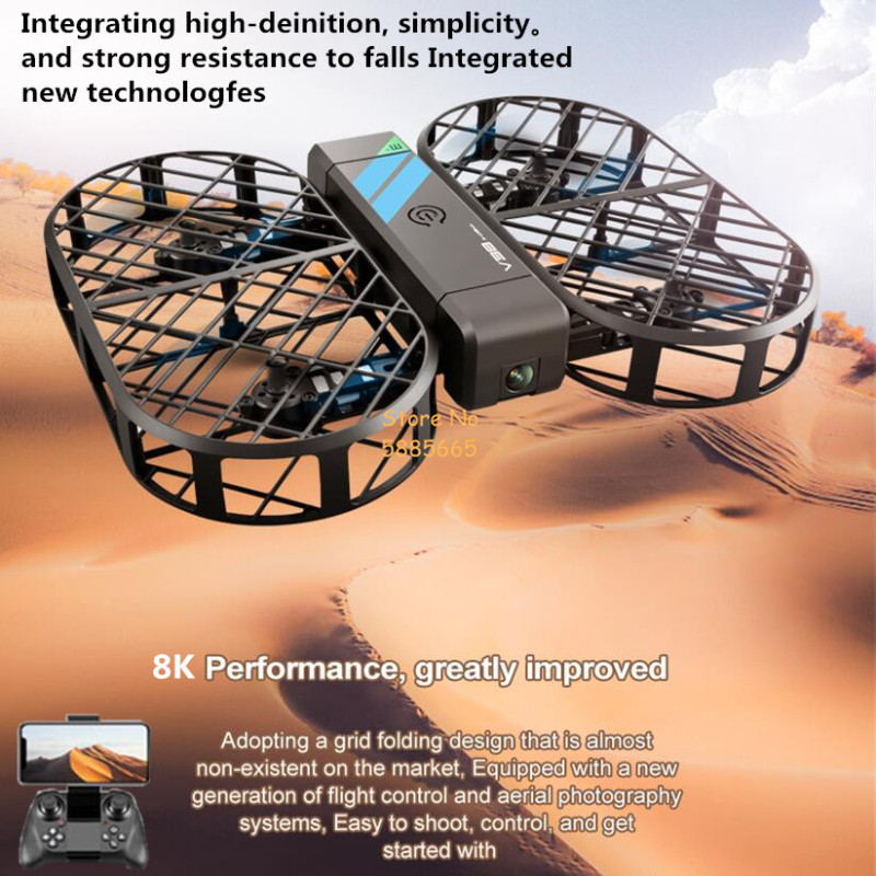 Drone Rc Helicopter With Camera - Kamera HD 8K 360 ° Ochrona