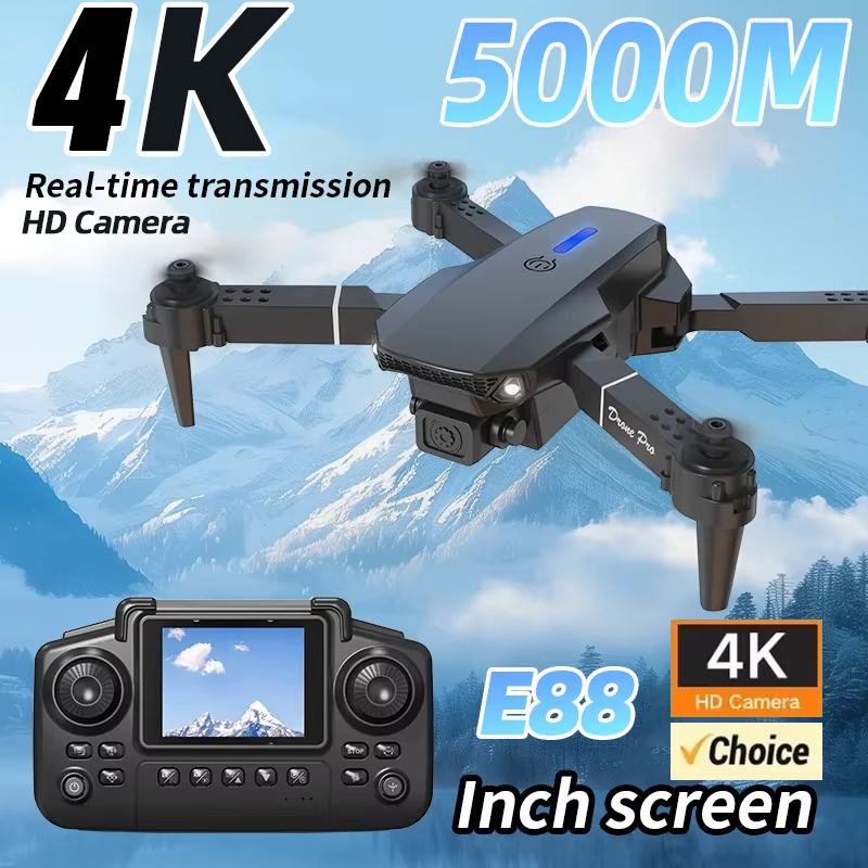 Drone Rc E88 Pro - Dron z podwójną kamerą 4K HD