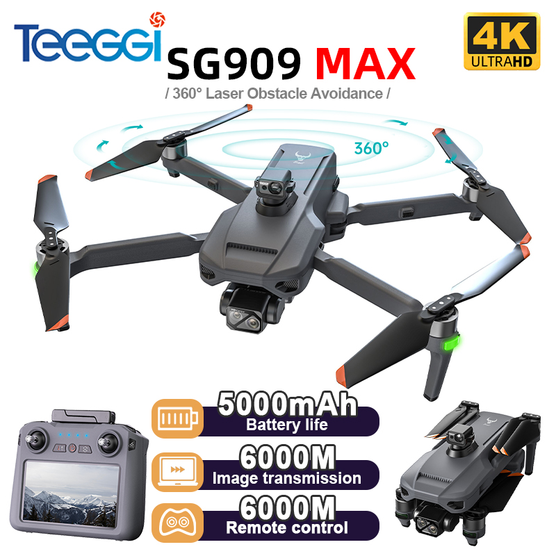 Drone Rc Foldable - Teeggi SG909 MAX GPS Drone z