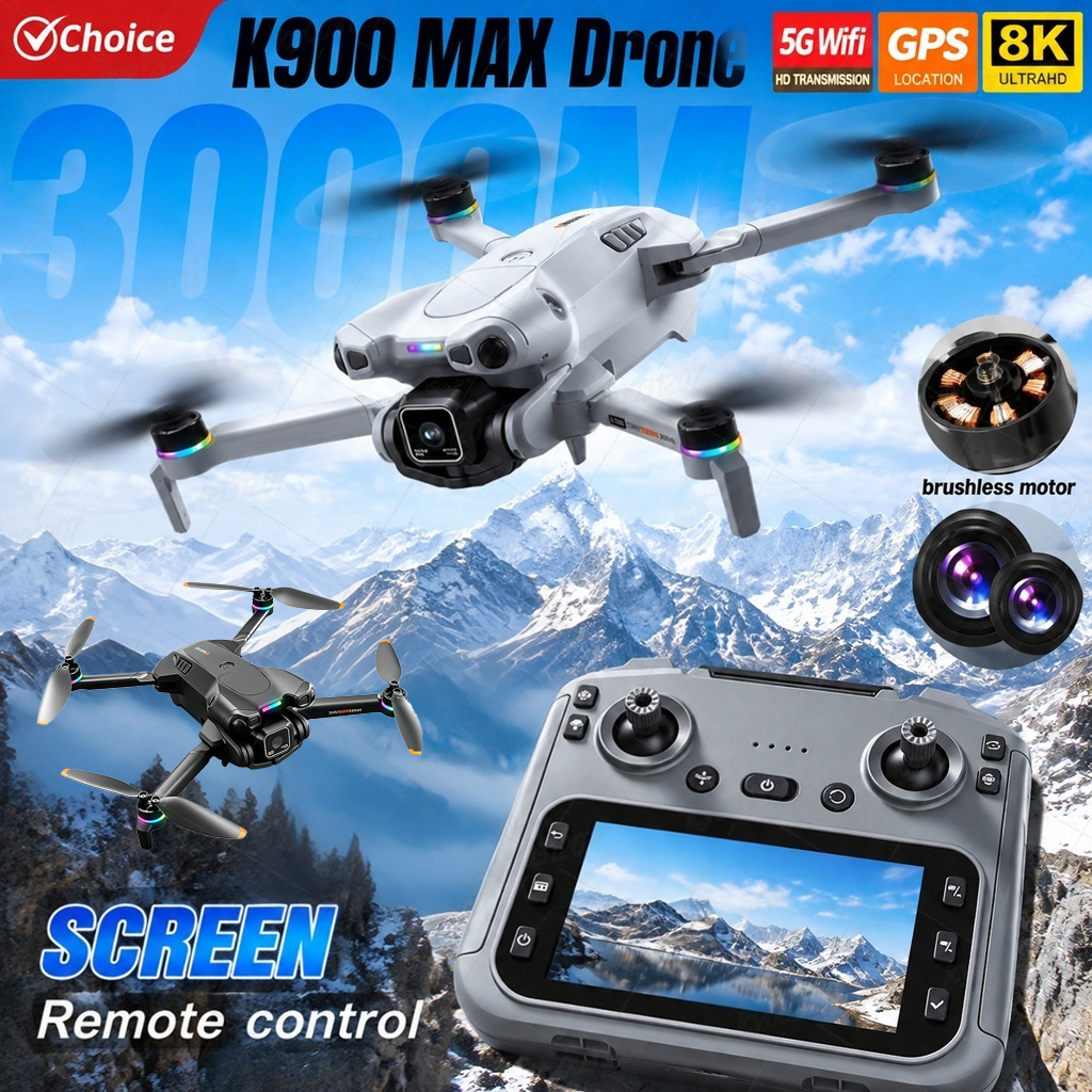 Drone Avion Rc - Drony K900 MAX RC z ekranem