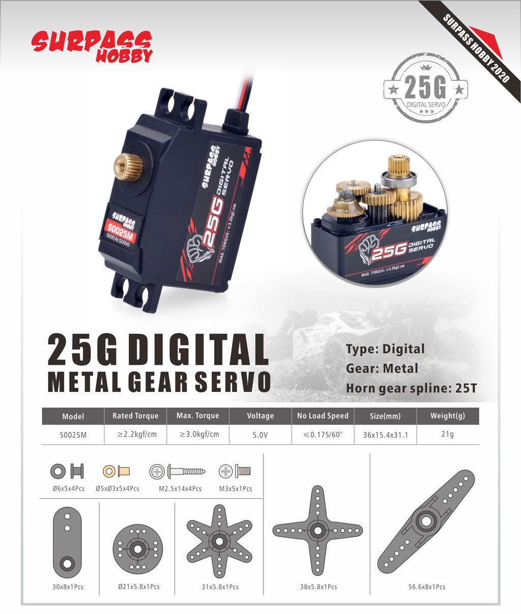 5 SZT. Serwo Cyfrowe Surpass H – Drone Rc Boat recenzja i cena