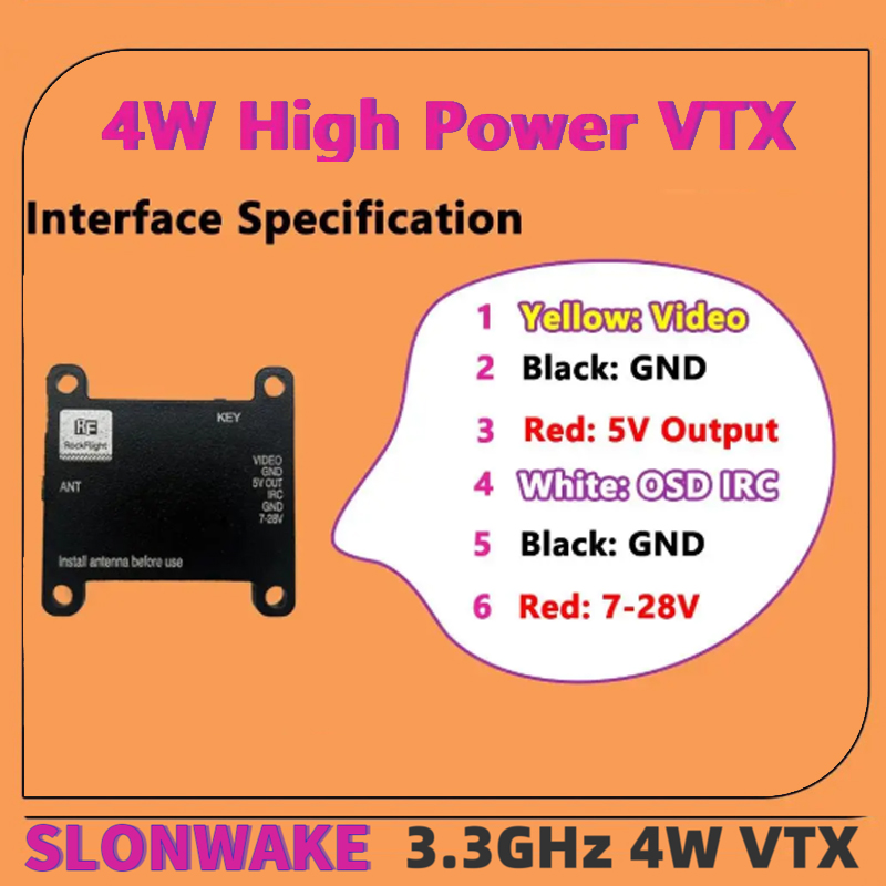 SLONWAKE FPV 3.3G 16CH 4000mW  – Drone With Rc Remote recenzja i cena