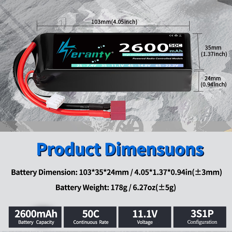 TERANTY 3S 2200/2400/2600mAh B – Drone Rc Boat recenzja i cena
