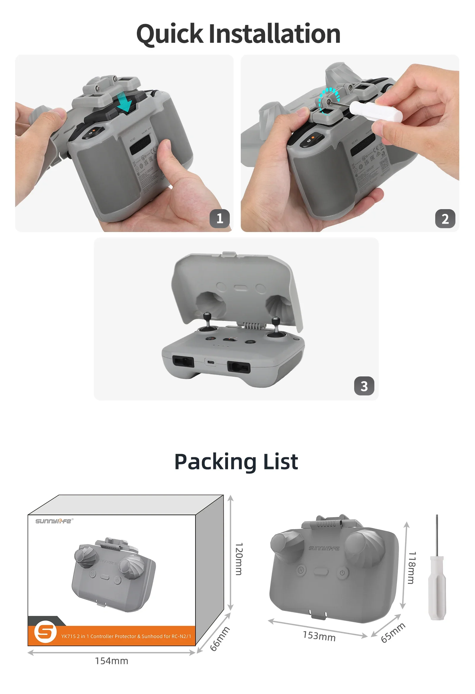 Osłona kontrolera 2 w 1, osłon – Drone Rc Controller Cover recenzja i cena