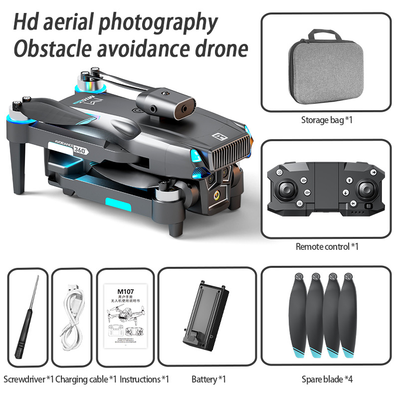 Składany dron RC M107 - podwój – Drone Rc Foldable recenzja i cena