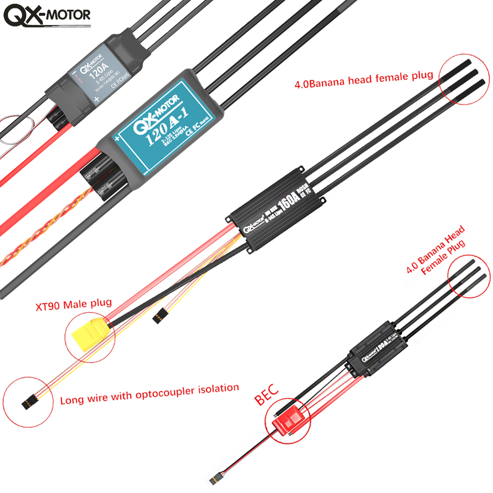 Seria QX-MOTOR Brushless ESC - – Drone Rc Boat recenzja i cena