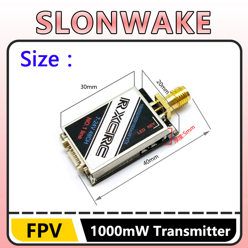 SLONWAKE 5.8G 48CH 1W VTX 100/ – Rc Airplane Drone recenzja i cena