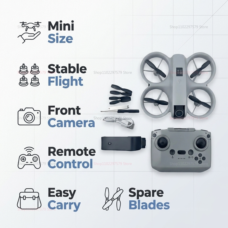 Mini Dron z Kamerą 8K HD FPV S – Drone Rc Foldable recenzja i cena