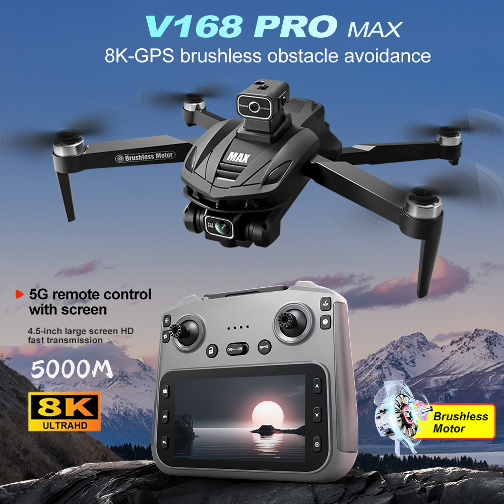 V168 PRO Max GPS Drone 8K Prof – Drone Rc Fpv Pro recenzja i cena