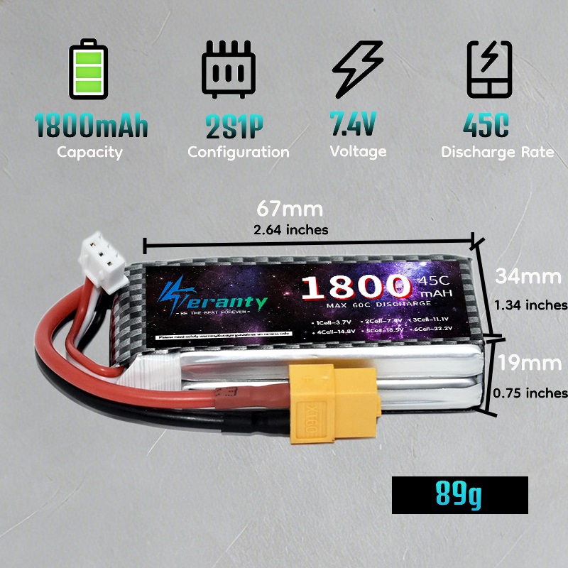 TERANTY 2S 3S 4S 1800mAh Bater – Drone Rc Boat recenzja i cena