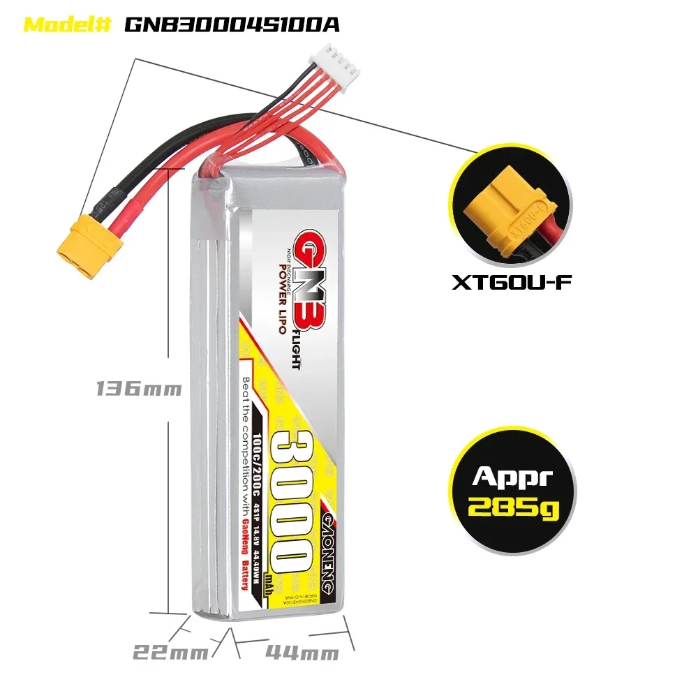 GAONENG GNB 3000mAh 4S 100C 20 – Drone Rc Boat recenzja i cena