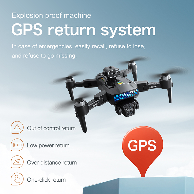Nowy dron RC XT555 GPS z profe – Drone Rc Foldable recenzja i cena