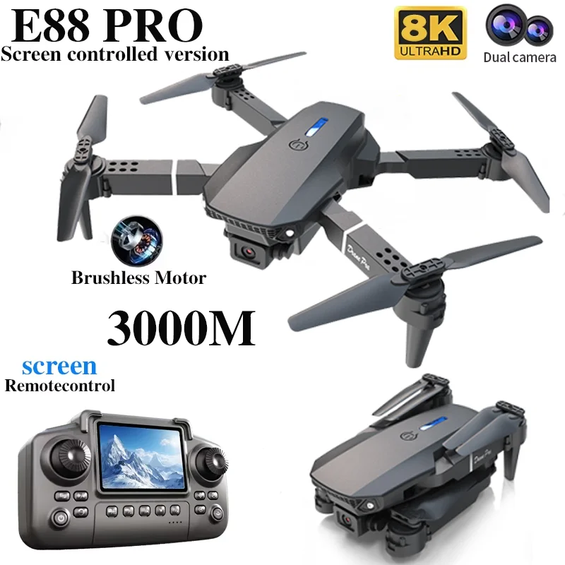 Dron E88 PRO z ekranem, kamerą – Drone Rc E88 Pro recenzja i cena